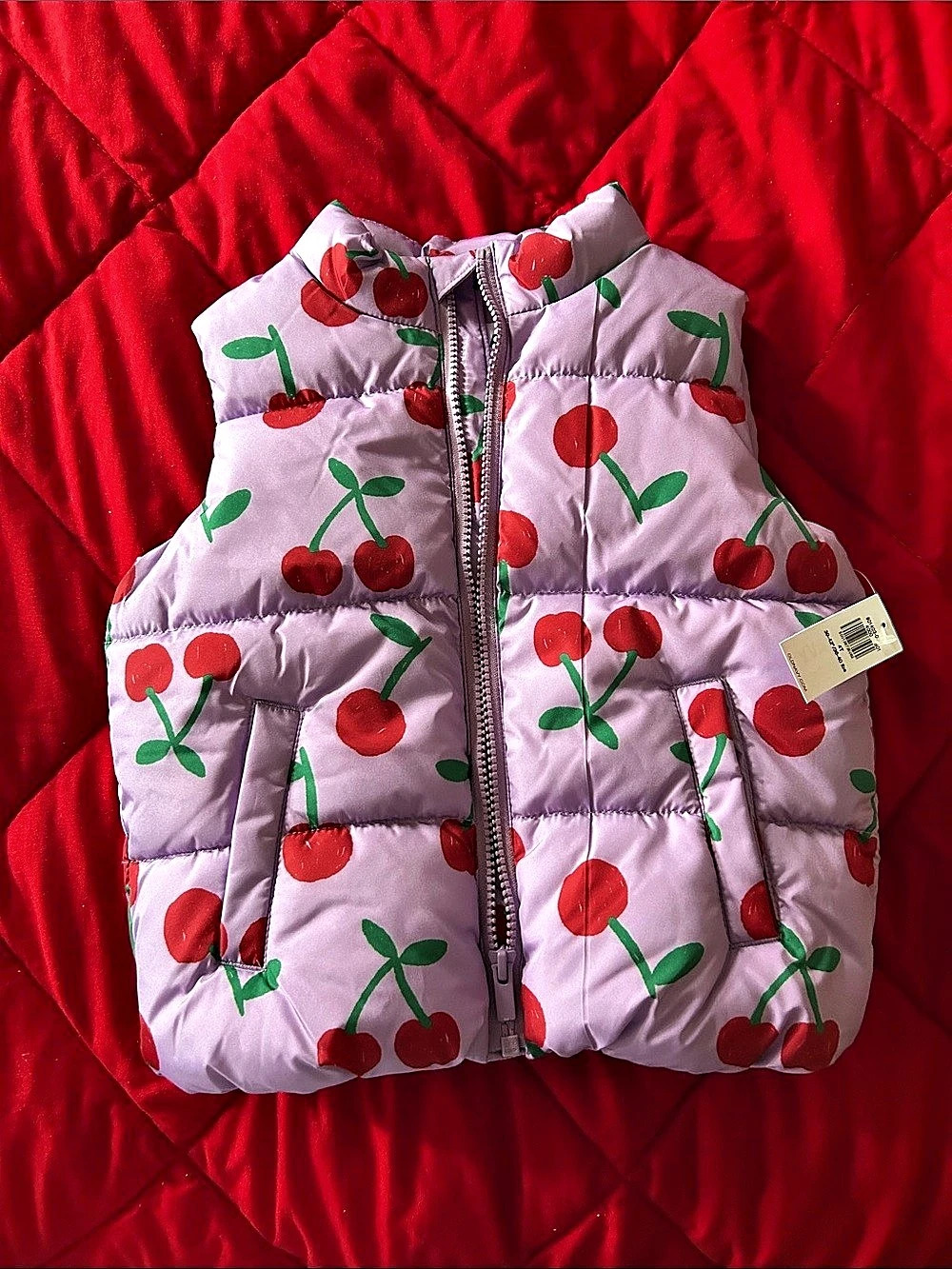 Old Navy Printed Water-Resistant Frost Free Puffer Vest for Toddler Girls